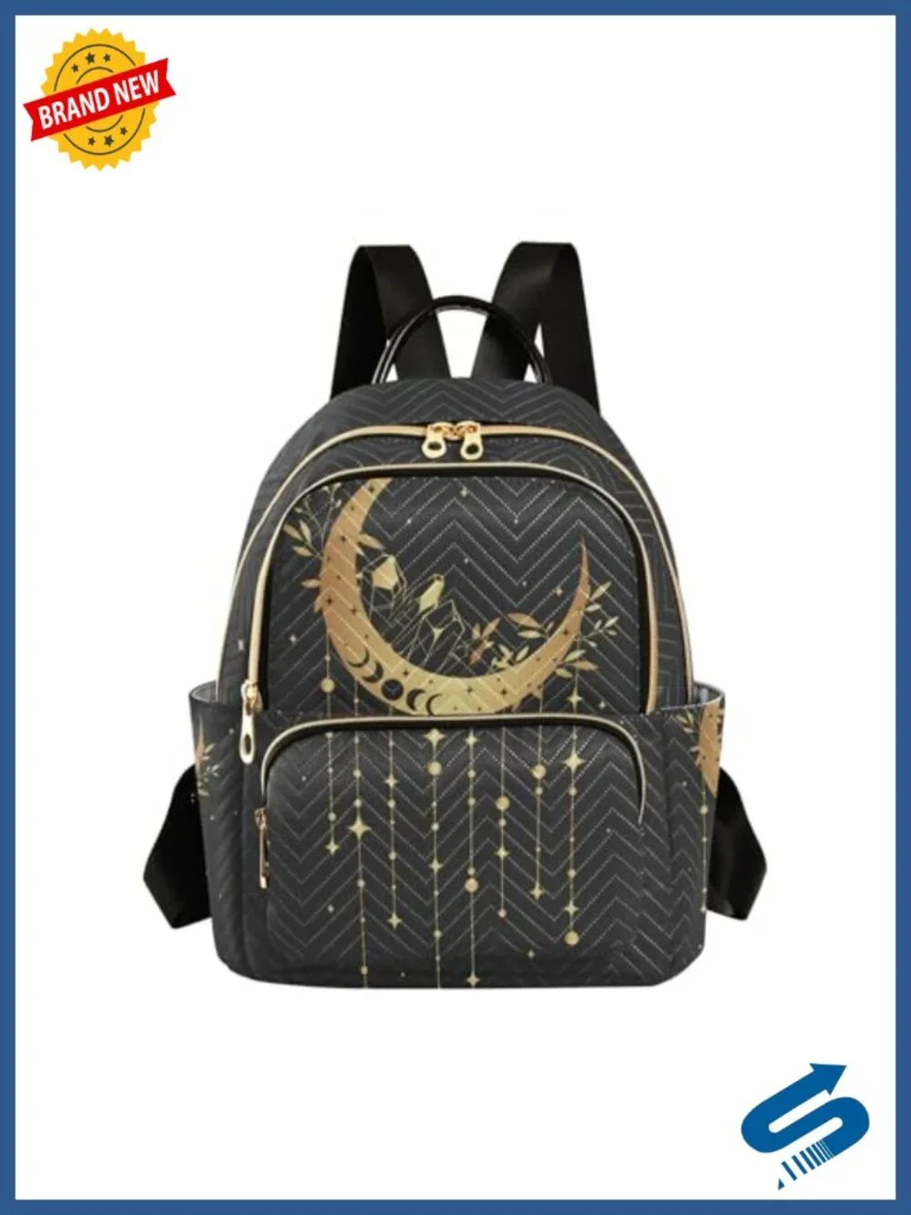 Boho Floral Anti Theft Lightweight Mini Travel Backpack Purse